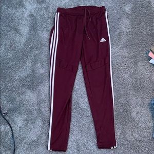 Burgundy Adidas Climacool Sweatpants ❤️